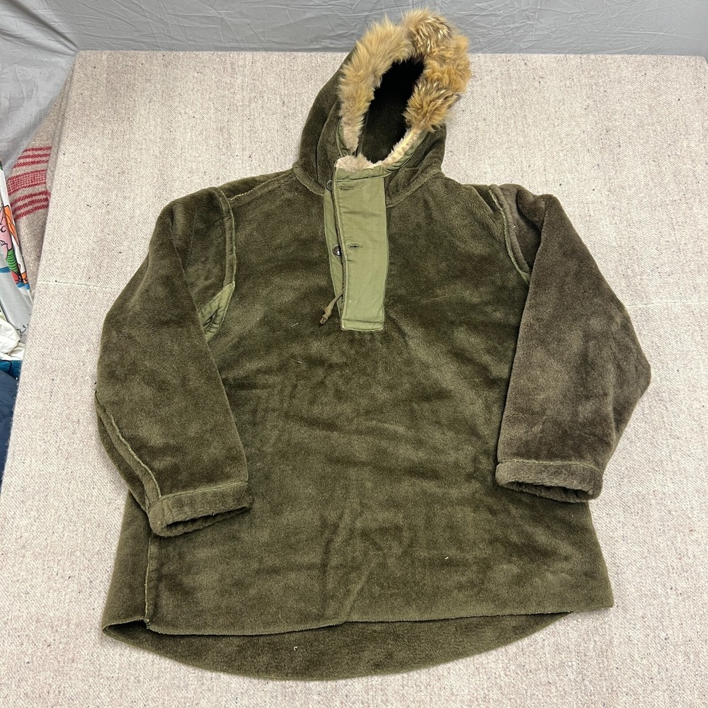 Vintage US Army Field Parka Liner Jacket Mens Large Green 1940s WW2